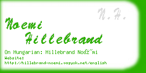 noemi hillebrand business card